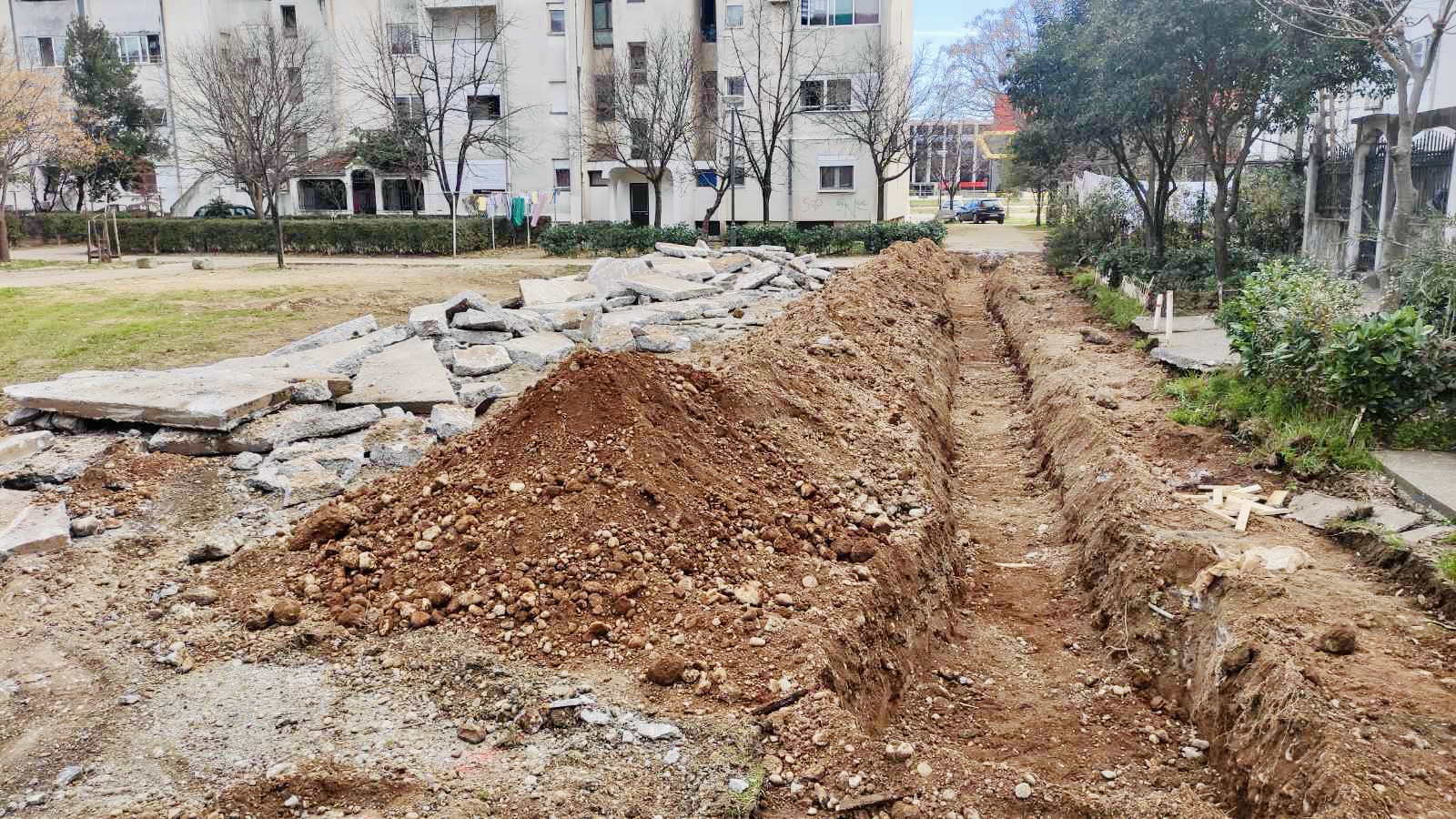 Gradska preduzeća izvode radove u Ulici Miloša Obilića